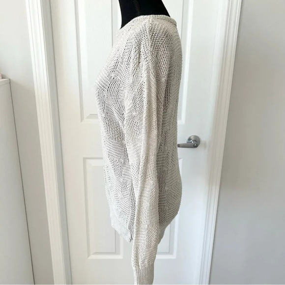 Limitex Paris Linen Blend Keyhole Back Dolman Sleeve Sweater - Picture 2 of 14